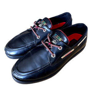 COOGI Australia Mens 7 VINTAGE Y2K Slip On Loafers Old Money Boat Shoes Black